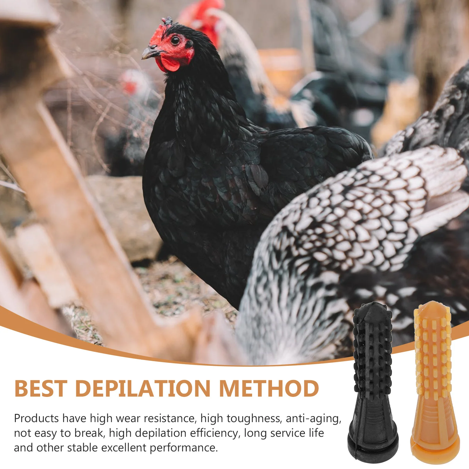 

10Pcs Poultry Plucking Finger Replacement Glue Stick for Chicken Duck Goose Remover Plucker Machine Accessory Durable