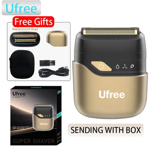 Ufree Electric Razor for Men, Foil Shaver with 2 Foil Heads, Home Appliance Electric Shaver, Wet Dry Cordless Razor, Chargeable