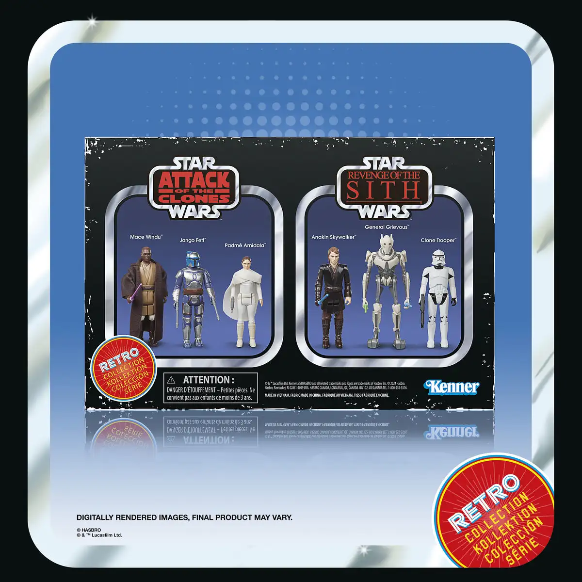 スター・ウォーズ レトロコレクション エピソード2 クローンの攻撃 ３体セット 公開20周年記念！『スター・ウォーズ エピソード2／クローンの