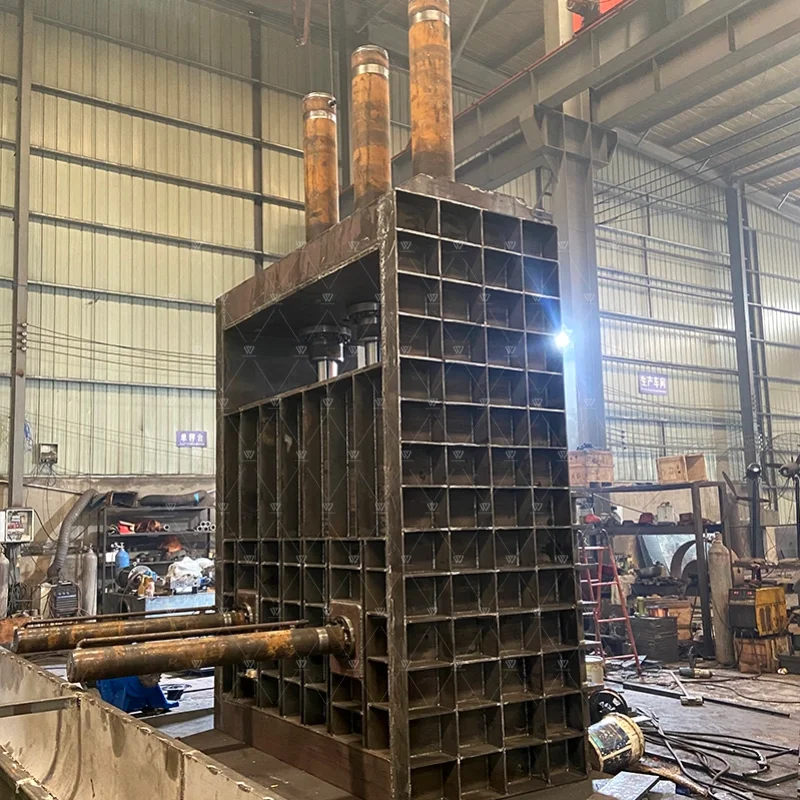 Vertical Baler Machine for Cardboard Pet Bottles Plastic Compactor High Speed Paper Baler Custom