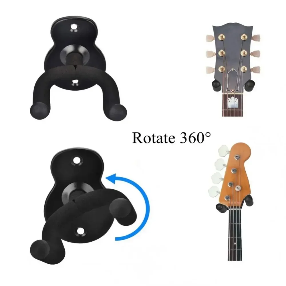 Universal Metal Guitar Hanger Hook Wall Mount Non-slip Stand Display Rack For Electric Guitar Ukulele Instrument Accessories