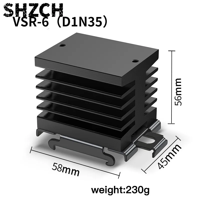 DC to DC Solid State Relay 600V, DD3 Series 3-32VDC Input SSR Module with Heat Sink & VDR Protection