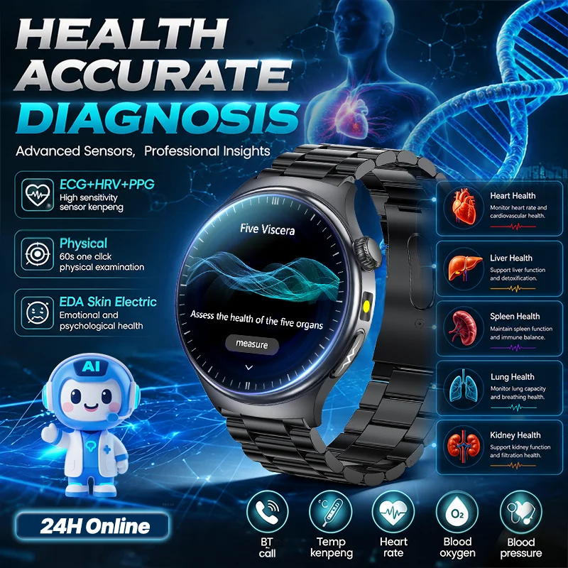 Smartwatch Online Watches For Men - New AI Doctor 24h Online Precise