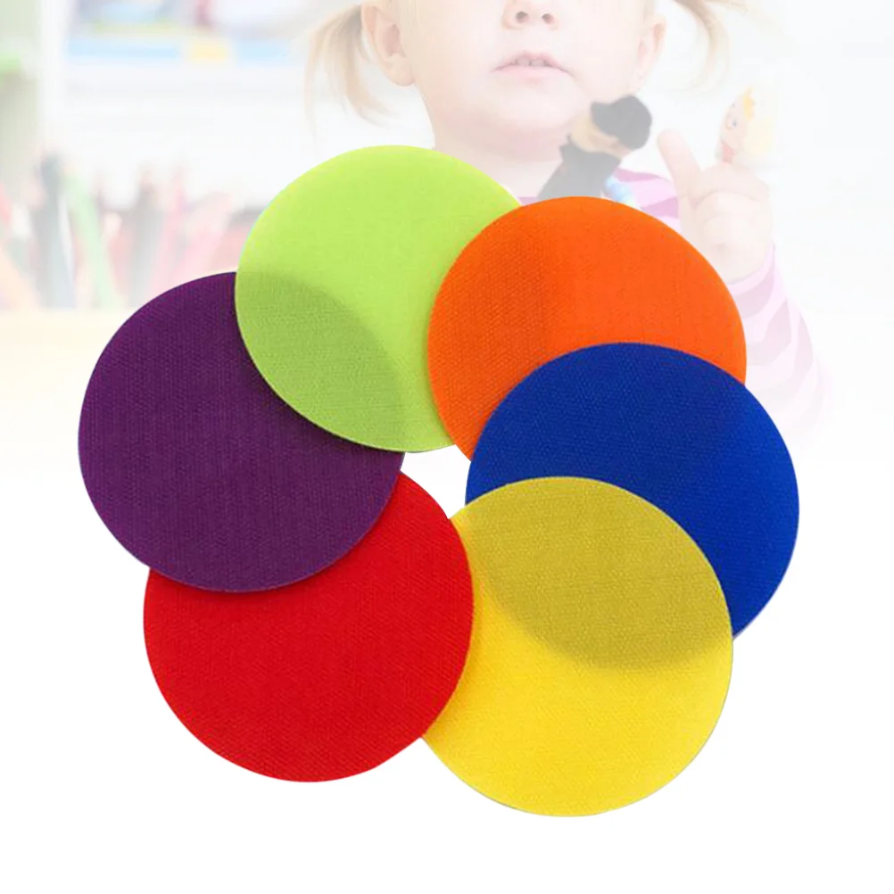 

30 Pcs Circular Sticker Game Trainning Stickers for Children Training Carpet Marker