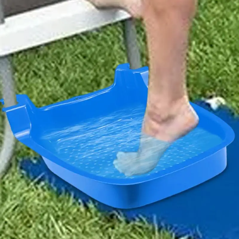 

Pool Foot Bath Basin 2 Pack Inflatable Pool Foot Bath Basin Above Ground Pool Foot Soak Tray Portable Swimming Pool Clean Feet