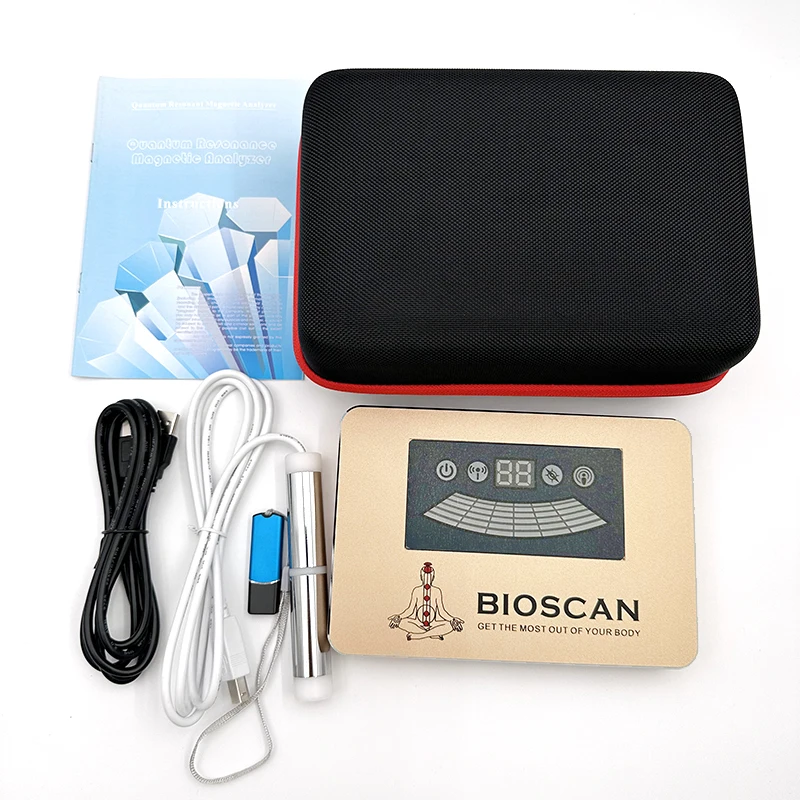 2025 محلل الصحة محلل الرنين المغناطيسي مع جهاز استشعار اليد تشخيص الجسم هدية
