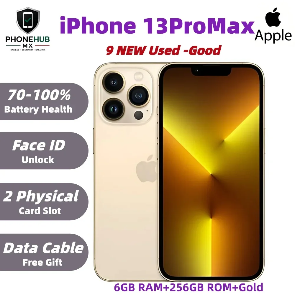 [Новый] Apple iPhone 13ProMax 256 ГБ, фиолетовый, состояние батареи ＞70%, две физические SIM-карты, бесплатный зарядный кабель, разблокирован, в хорошем состоянии.