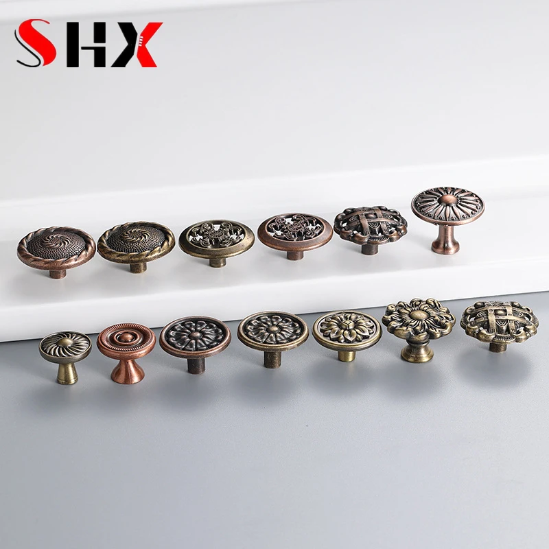 5/10PC Antique Bronze Kitchen Cabinet Drawer Knobs Dresser Cupboard Wardrobe Furniture Pulls Handle Wooden Box Jewelry Box Knobs