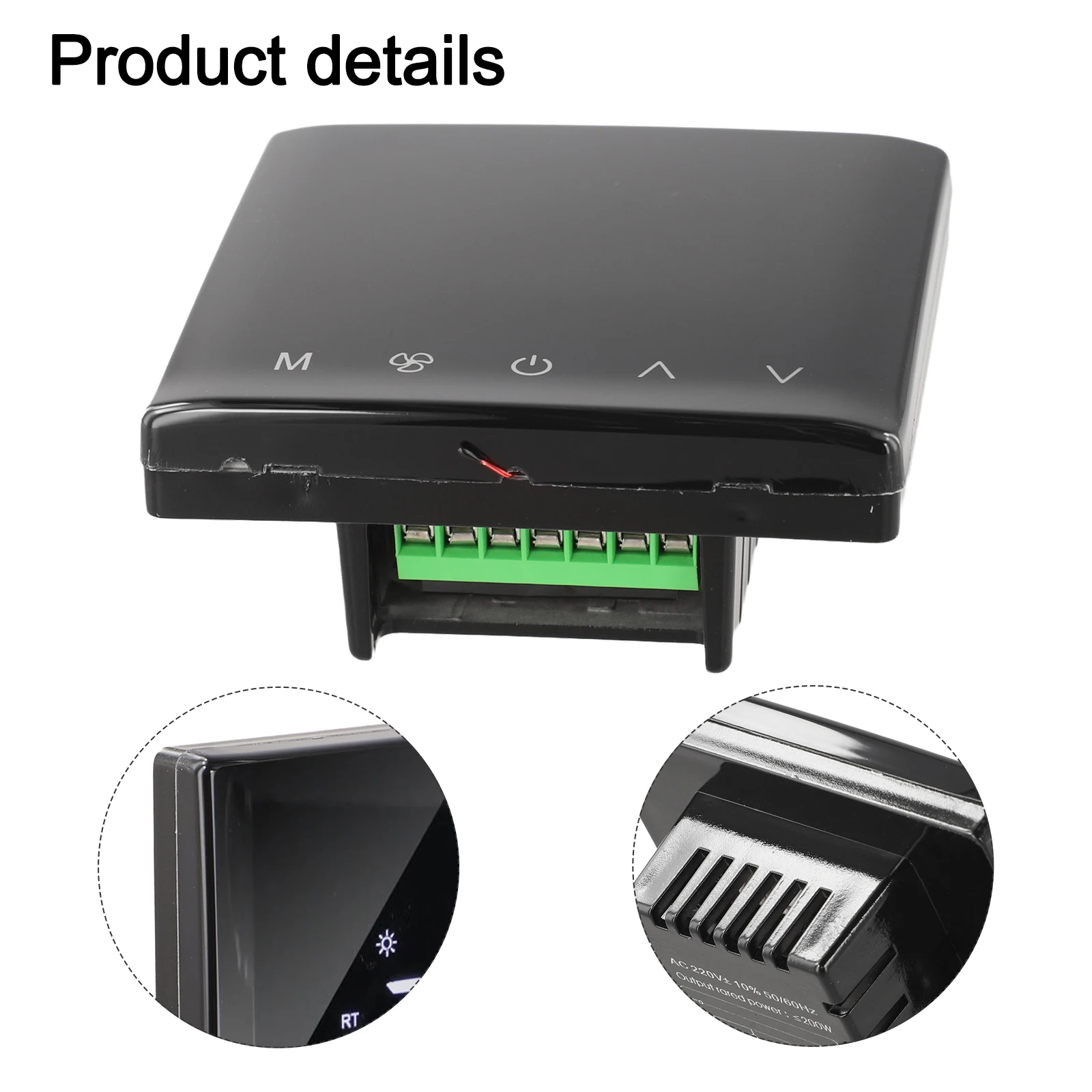 Home Climate Control Touch Screen Thermostat Current Separation Technology Easy Navigation Control For Home Use