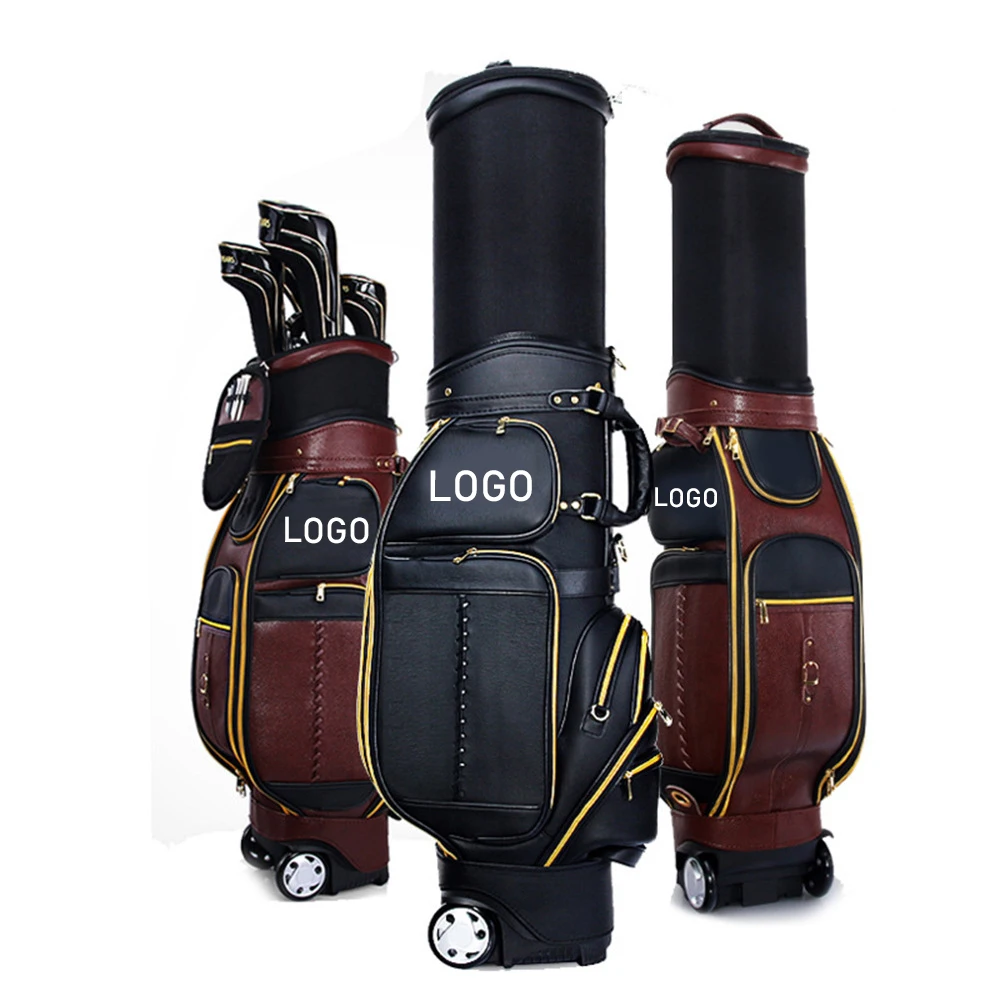 OEM ODM Retractable Men's Golf Bag Waterproof Travel Golf Bag with Wheels