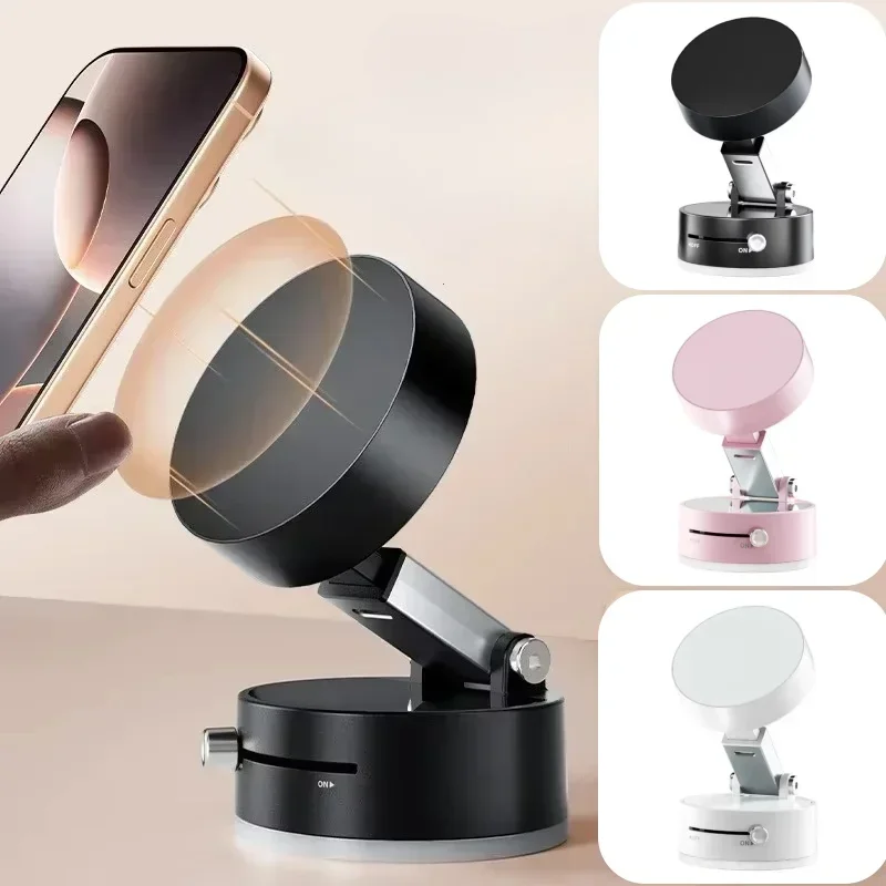 

Вакуумная адсорбция, магнитная присоска, крепление для телефона, двухсторонний магнитный держатель для мобильного телефона без помощи рук, складной автомобильный держатель