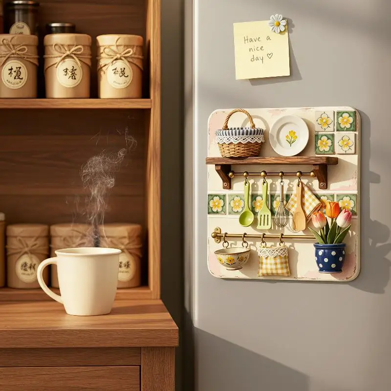 3D-Relief Retro-Kühlschrankmagnete aus Premium-Harz, Kleine Kühlschrank-Dekorationen für Küche, Büro und Whiteboard – Detail 5