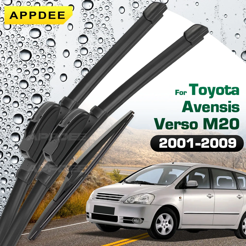 

Для Toyota Avensis Verso M20 2001-2009 силиконовые и резиновые дворники передние и задние щетки стеклоочистителя лобовое стекло щетки для окон