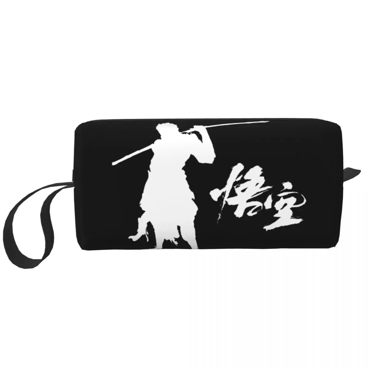 Custom Monkey King Wukong Myth And Folklore Toiletry Bag for Video Game Cosmetic Makeup Organizer Lady Storage Dopp Kit Case