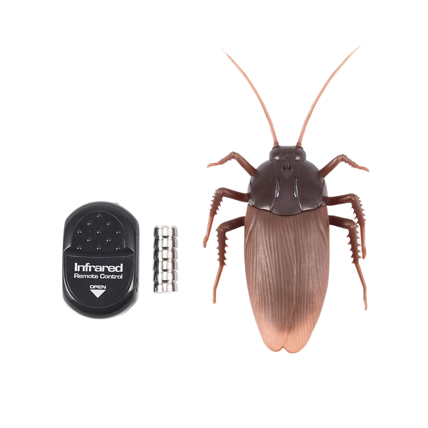 Top Infrared Remote Control Mock Fake Ants/ Cockroaches /Spiders RC Toy for Kids,Dark brown