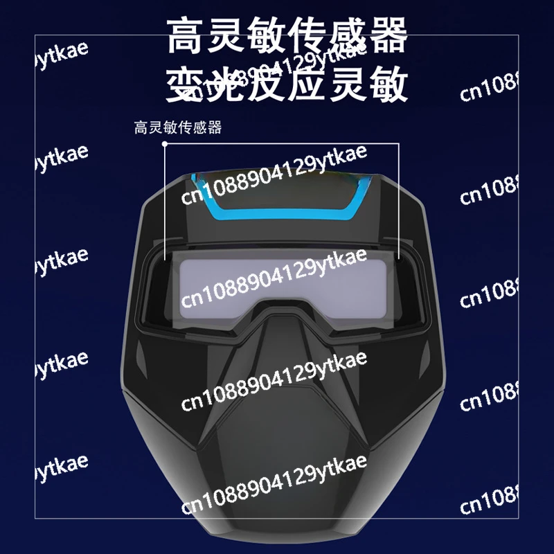 Welding Protective Mask, Glasses, and Light Welding Cap for Wearing Argon Arc Welding Machine with Adjustable Head