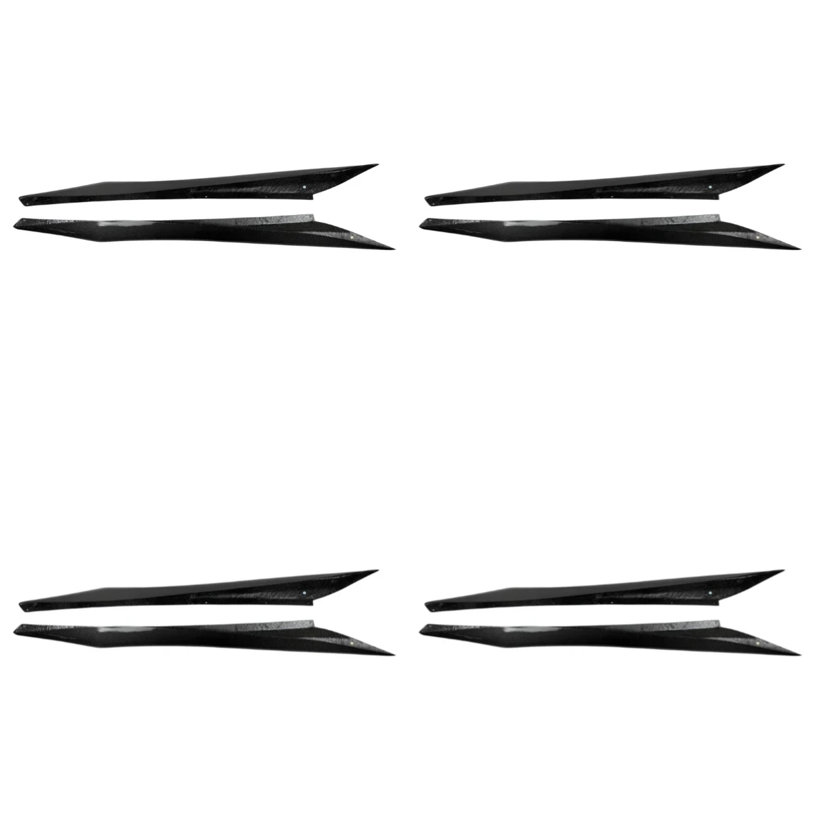 Style Lightweight Carbon Fiber Side Skirts Extension Accessories for corvette C8 stingray 2020 up