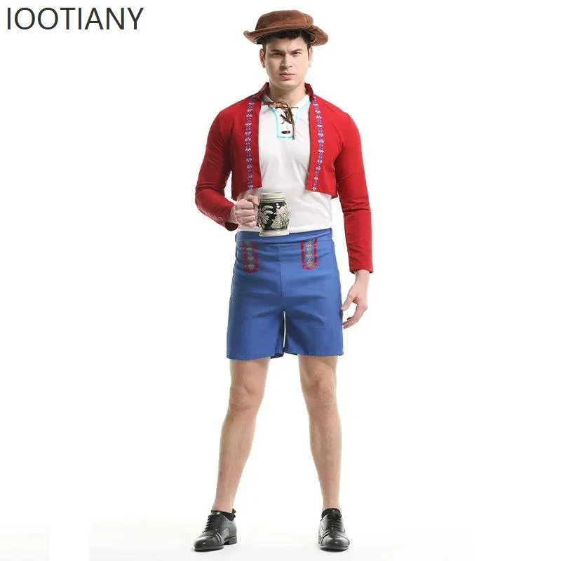 كوسبلاي مونيتش مهرجان أكتوبر كرنفال النمط الوطني للرجال ملابس الوالدين والطفل كرنفال حفلة مرحلة لعب الأدوار شركة البيرة الوطنية