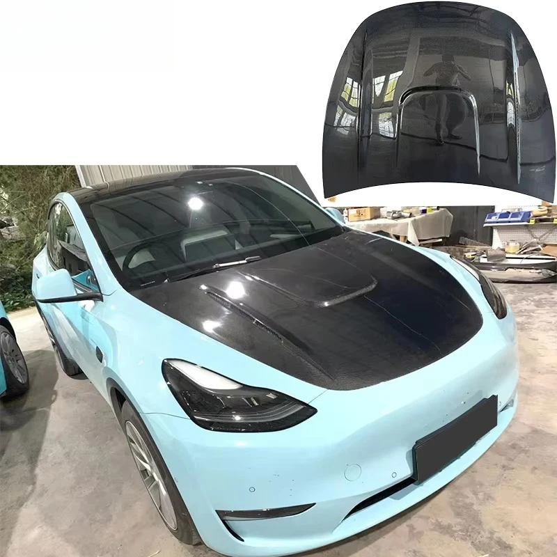 

Model Y CMST Style Carbon Fiber Engine Bonnet Engine Vented Hood Engine Cover for MODEL Y