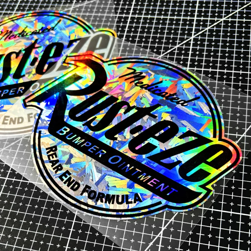 

Набор наклеек из углеродного волокна Rust Eze Laser, водонепроницаемые виниловые наклейки для скутеров, мотоциклов, танков, автомобилей