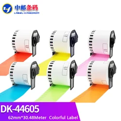 1 Roll Compatible DK-22205 Label 62mm*30.48M Continuous For Brother QL-570/700/800/1060/1100 Printer All Include Plastic Holder