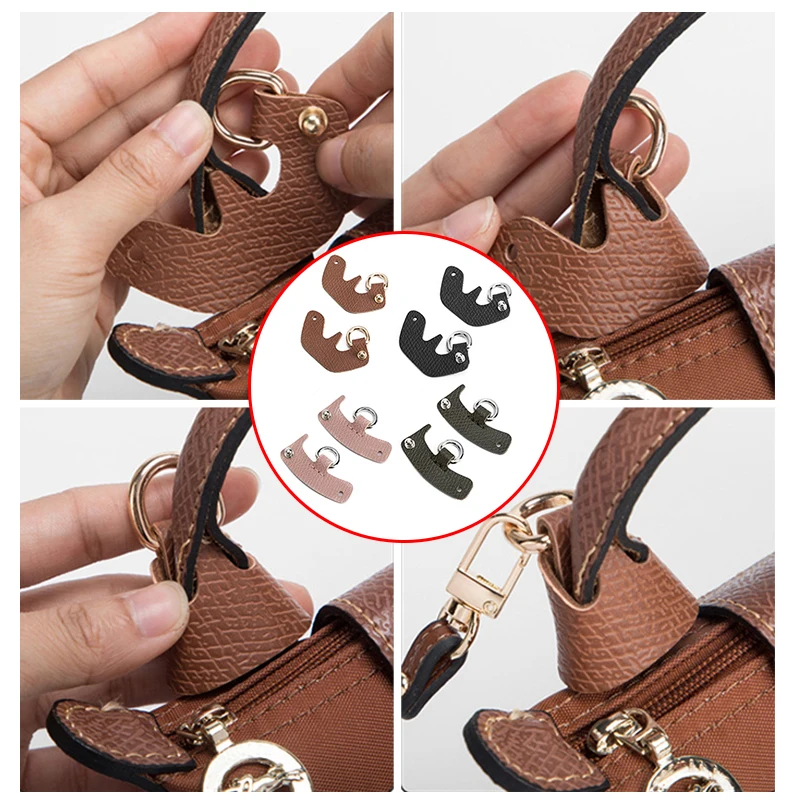 Accesorios de transformación de bolso para Mini correas de bolso Longchamp, correa de hombro de cuero genuino sin perforaciones, conversión cruzada