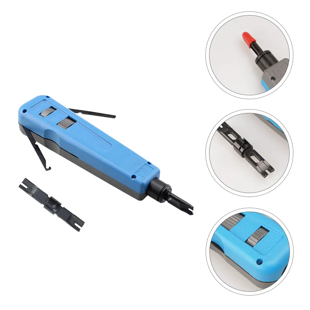 Network Wire Impact Punch-Down 110 88 Blades Adjustable Force Crimping Tool Kit Punch Tools Kit