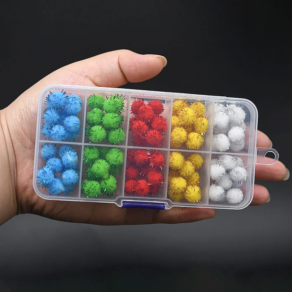 100 قطعة مختلط اللون Glo-Bug البيض 10 مللي متر بيض الأسماك بيضاء الصيد إغراء المواد سمك السلمون المرقط يطير حورية ربط أفخم الكرة يطير ربط لوازم #6