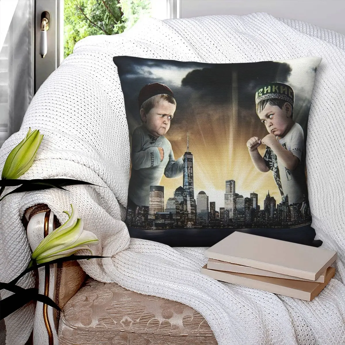 

Hasbulla Funny Pillowcase Printed Cushion Cover Sofa Waist Pillow Pillow Cover