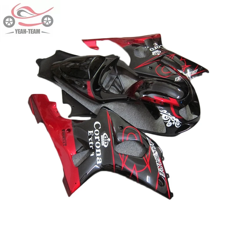 Advanced Fairing Kit for Suzuki GSX R1000 2000 2001 2002 K2 Red Black ABS Plastic fairings GSXR 1000 00 01 02 Bodywork NB11