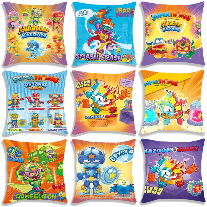 Superzings Series 9 Pillow Case Single Sides Pillowcase Home Decorative Super Zings Pillow Covers Sofa Cushion Cover for Kids