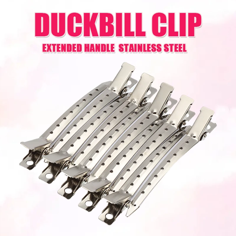 10/20/30PCS Hair Clip Hairdressing Duck Mouth Hairdresser Clips Hair Stainless Steel Hairdressing Sectioning Clamp For Salon Hot