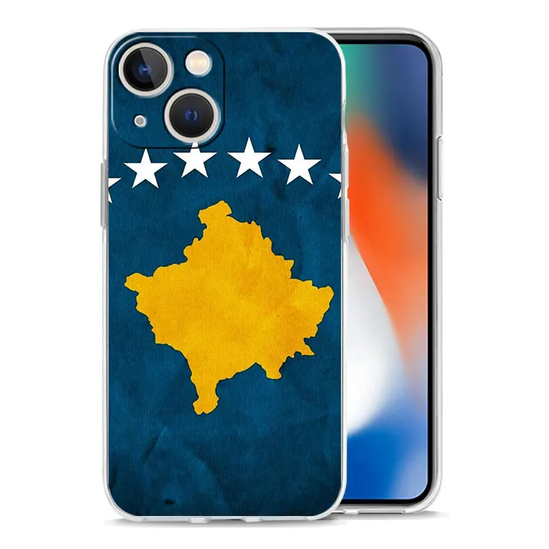 Albania Flaga Albańczyków Luksusowe etui na telefon do iPhone 15 16 14 13 12 11 Pro Max XS X XR SE 7 8 Plus TPU Clear Lens Protect Cover