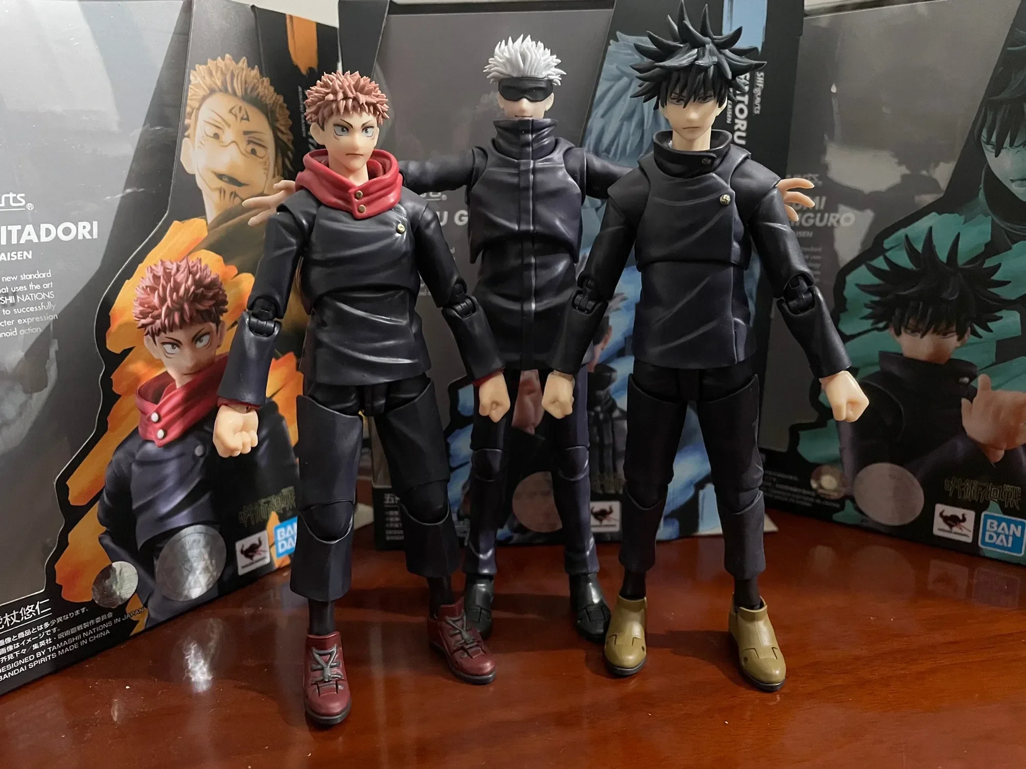 

Bandai Original Shfiguarts Jujutsu Kaisen Figure Gojo Satoru Itadori Yuji Fushiguro Megumi Kugisaki Nobara Anime Model Toy Dolls