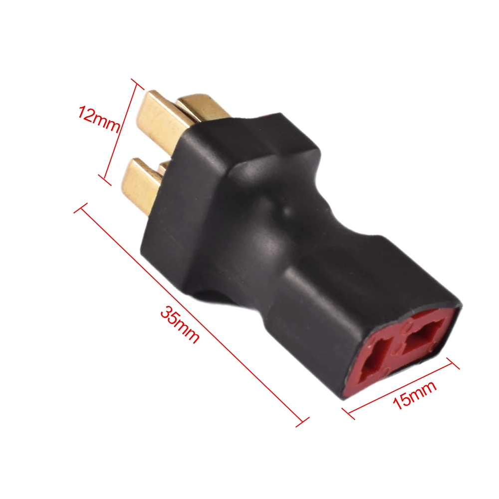 9IMOD 2/4pcs XT60 T Parallel/Series Adapter Connectors No Wire 1 Female to 2 Male/1 Male to 2 Female Plug for RC Lipo Battery