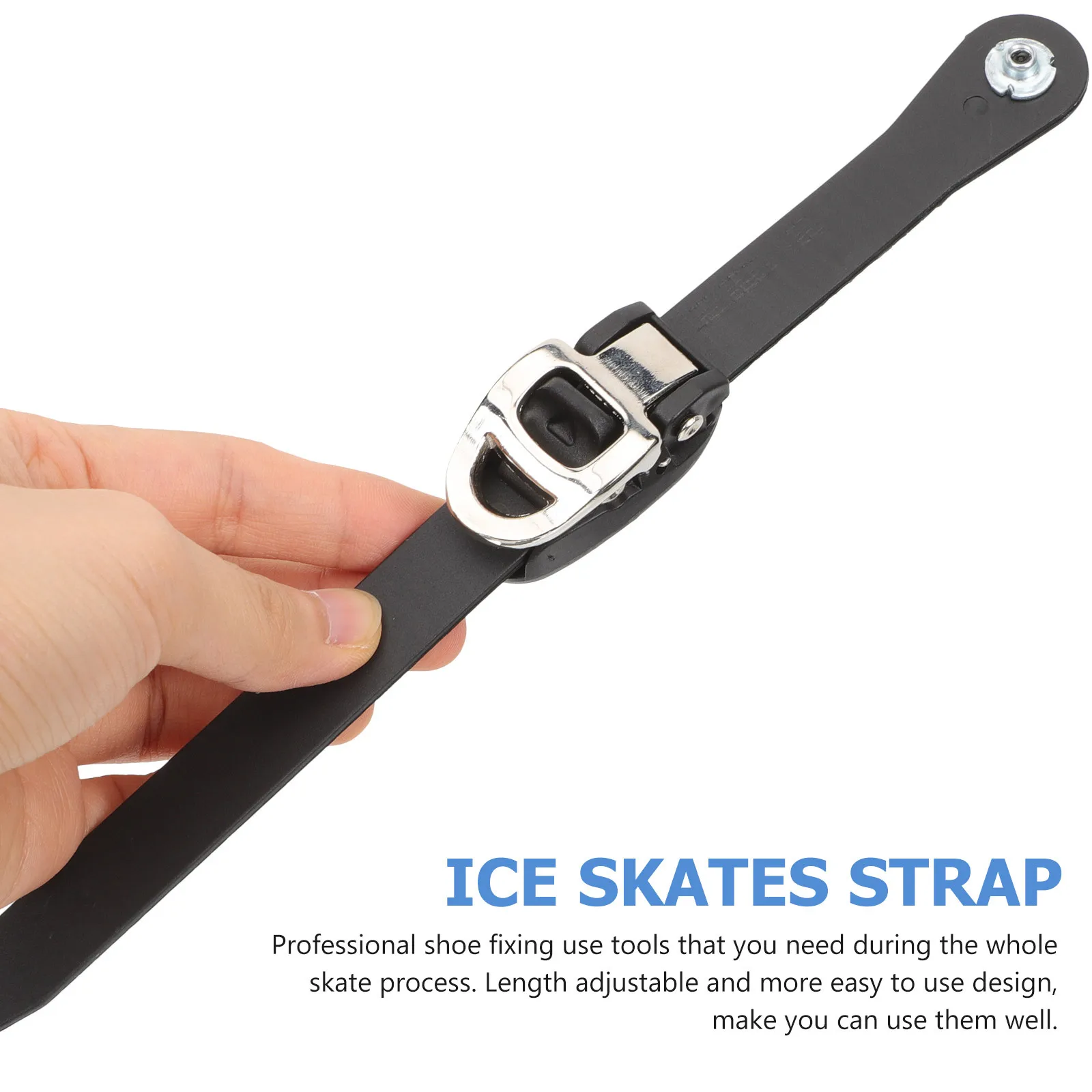 

2 Pcs Ice Skates Buckle Belt Fixing Strap Roller Inline Pp Replace Straps for Adjustable Elastic Heel