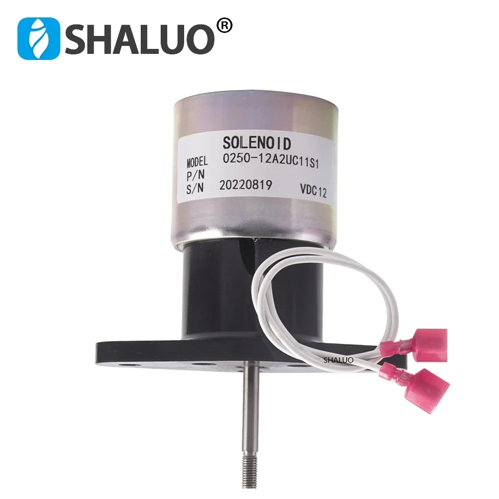 0250-12A2UC11S1 Diesel Generator Engine Stop Solenoid Valve Actuator Fuel Shut Off Flameout Solenoid Switch Generator Parts