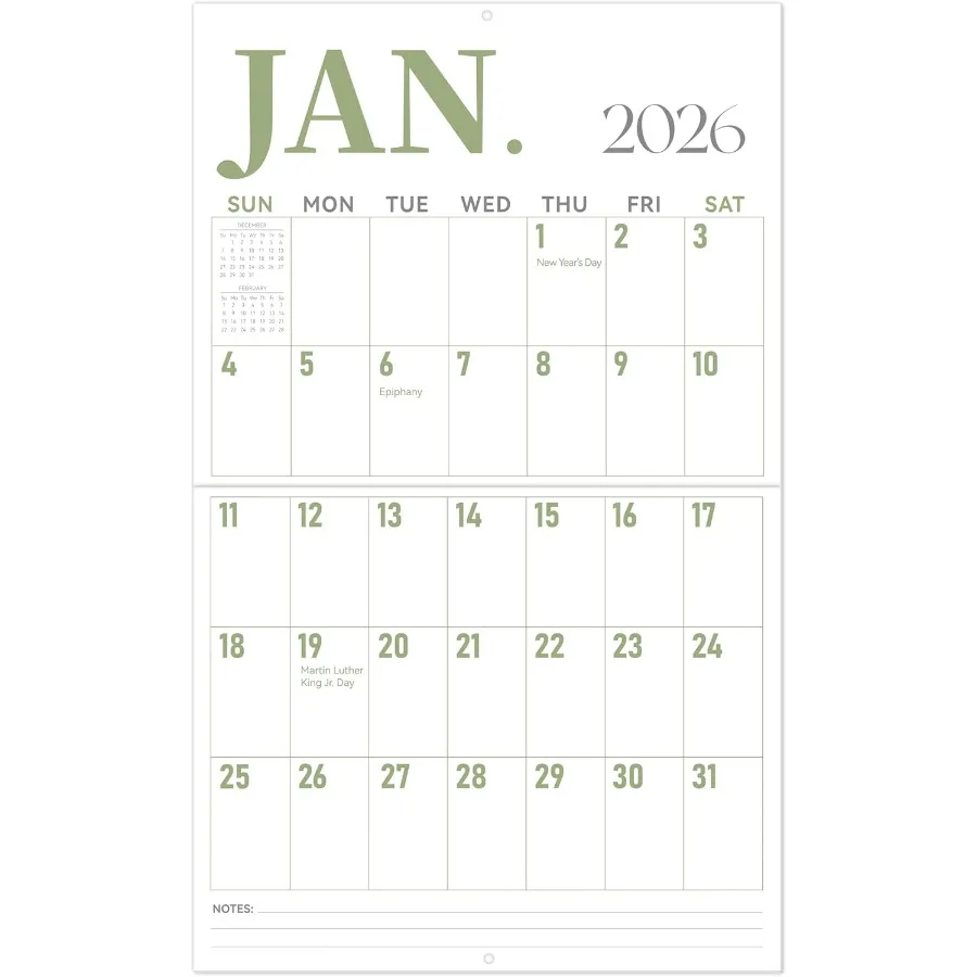 Wall Calendar 20262027 Large 23"x14" Vertical Wall Calendar 2026 19Month from 2026 Jan to 2027 Jul Monthly Planner Hanging Cale