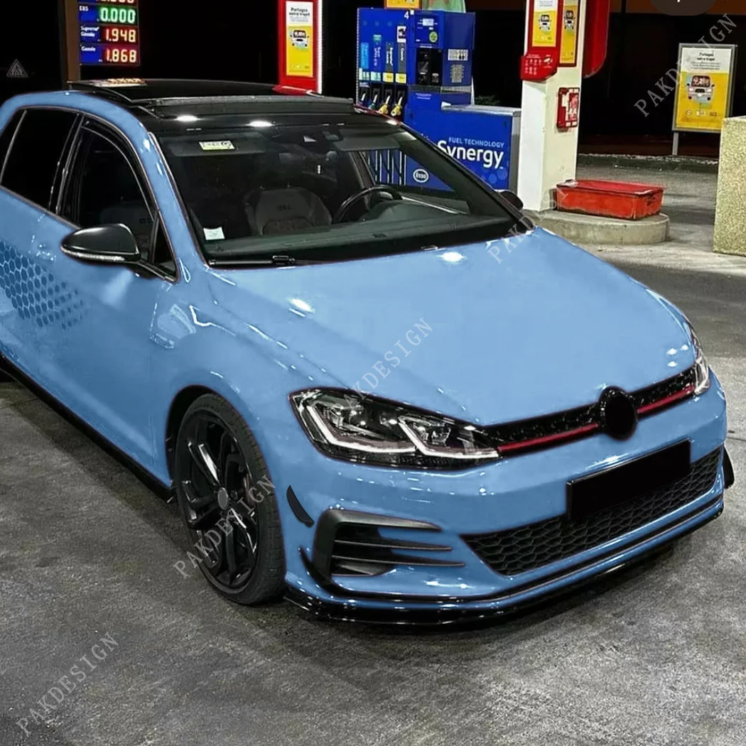 4PCS Front Bumper Lip Splitter Front Wind Knife Trim Cover for VW Golf MK7.5 GTI 2017 2018 2019 Car Body Kit Accessories Tuning