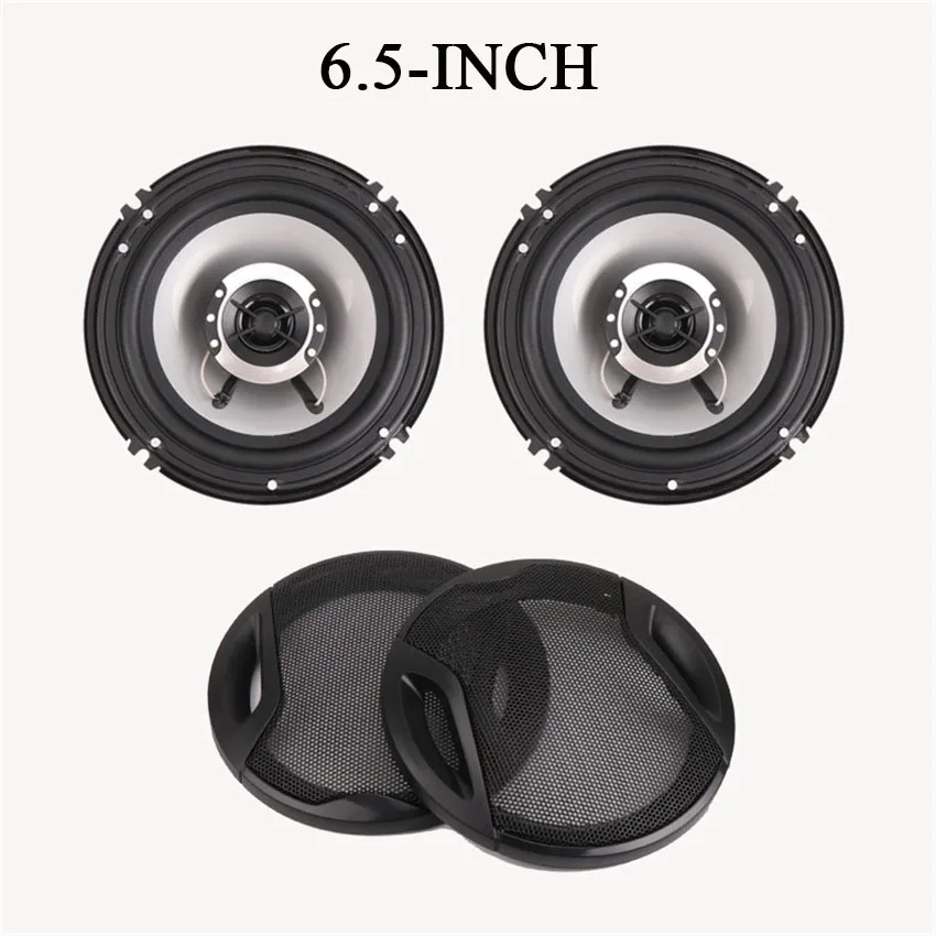 2pcs 4/5/6.5 Inch HiFi Coaxial Car Speaker 250/300/400W Vehicle Door Audio Music Stereo Full Range Frequency Automobile Speakers