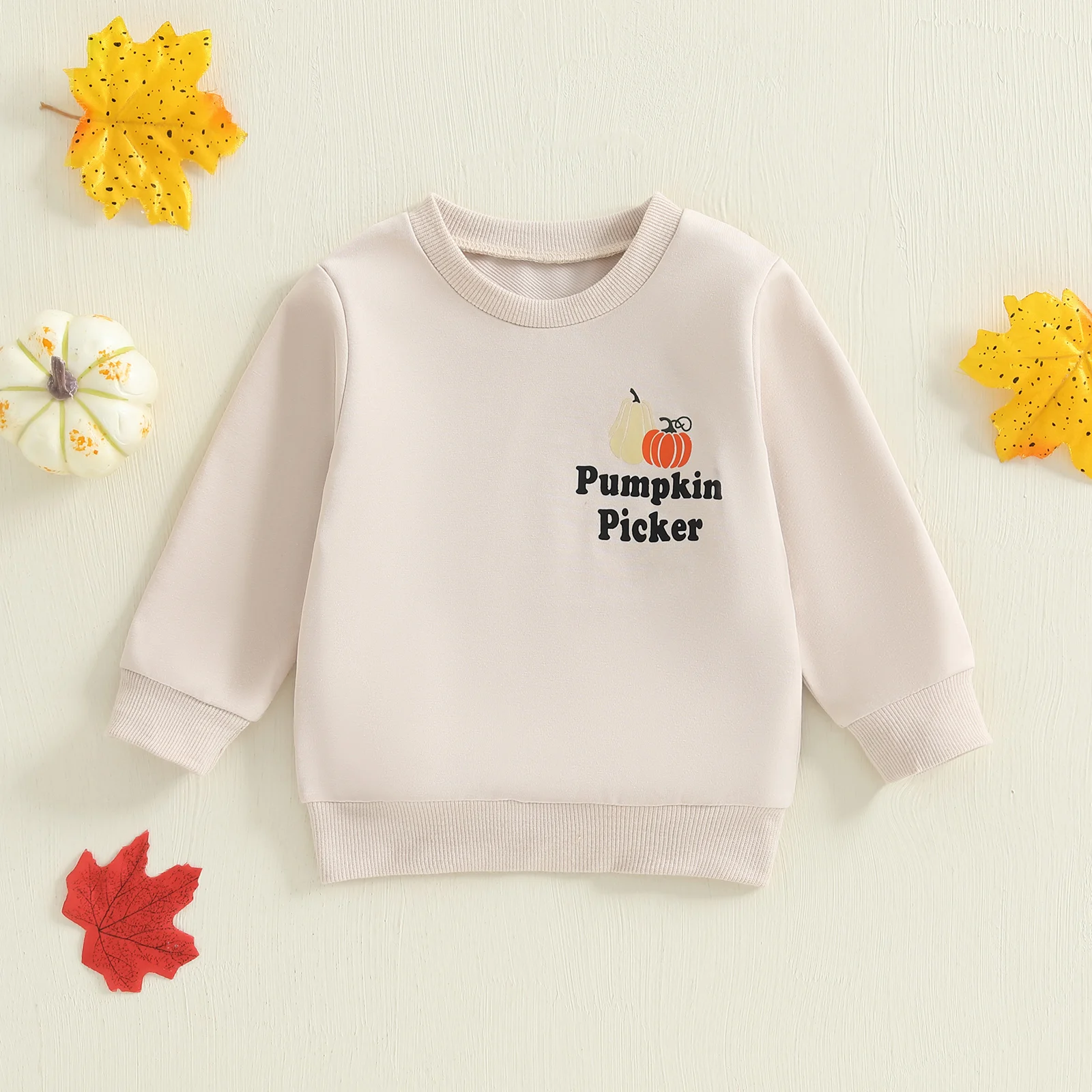 

Lioraitiin Toddler Baby Boy Girl Halloween Sweatshirt Casual Letter Print Fall Long Sleeve Tops Cute Clothes