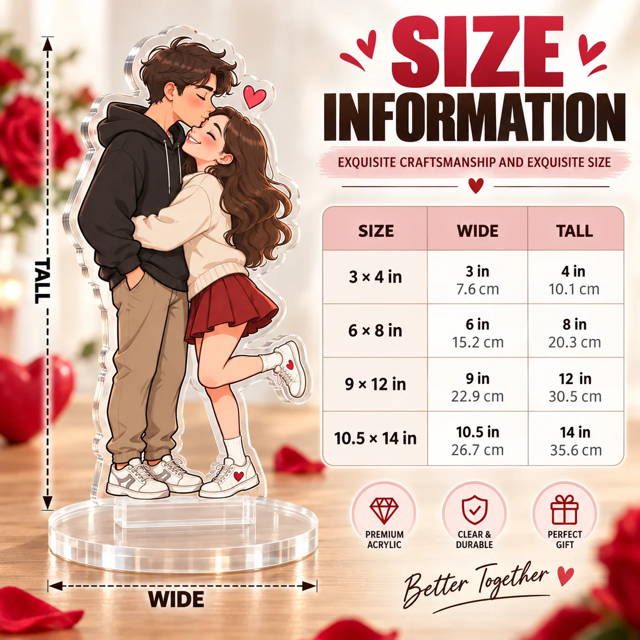 Picture Custom Acrylic Standee Cute Character Shape Desktop Decor Personalized Photo Gift for Home Office Display Keepsake