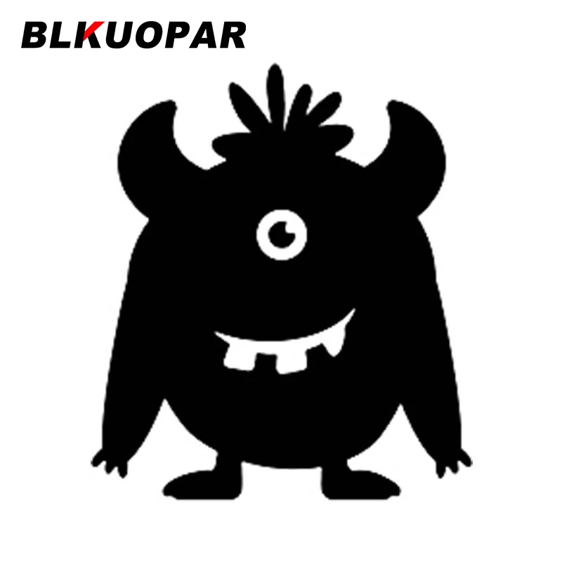 BLKUOPAR Monster One Eyed Silhouette Car Stickers Sunscreen Car Assessoires Decals  Motorcycle Helmet Snowboard JDM Decoration