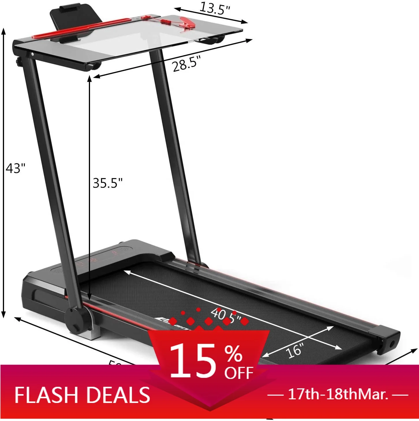 

STLF Portable Mini Foldable for Walkingpad Treadmill Electric Home Exercise Under Desk Trainer