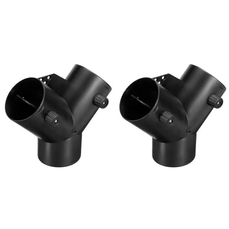 

AB42-2Pcs 75Mm Y Shape Parking Heater Air Vent Exhaust Connector W/Dual Regulating Valve Flap For Webasto Air Heater