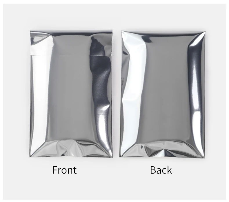 100 Stück Selbstklebende Metallisierte Beutel Aluminiumfolie-Taschen für Geschäftsverpackungen Schmuck Karten Plastiktüten – Detail 5