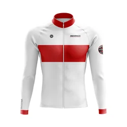 Winter Cycling Jersey Men's Long Sleeve Cycle Clothes Spring & Autumn UV Mesh/Fleece Thermal RIGHTTRACK Top MTB Bike Clothing