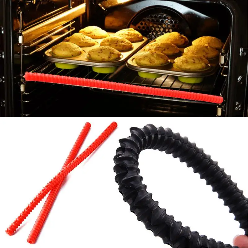 Oven Rack Protectors Heat Resistant Silicone Guard Shield Shelf Edge Burn Protection Kitchen Avoid Scalding Protector Tool