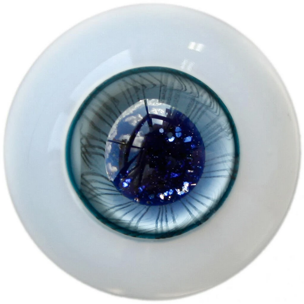 

[wamami] 6-24mm Full Size Enchanting Stellar Blue Radiant Glow Handmade Glass Eyes SW11 for BJD and Reborn Doll Carfts