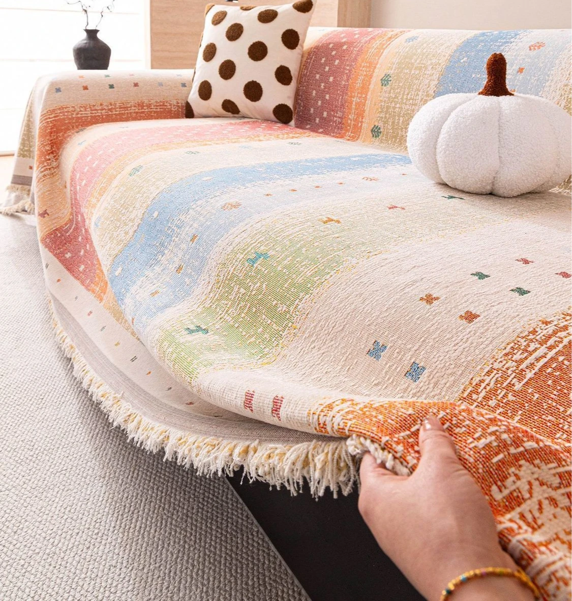 

Sofa Cover Cloth Full Cover Four Seasons Universal Sofa Towel Cartoon Dust Proof Slipcover
